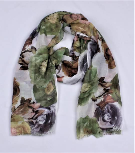 Alice & Lily printed scarf moss green Style : SC/4871MOS